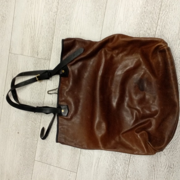 Coach Handbags - Coach Brown Leather Tote Bag